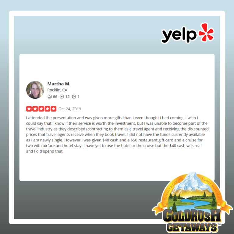 how Goldrush Getaways trains travel agents